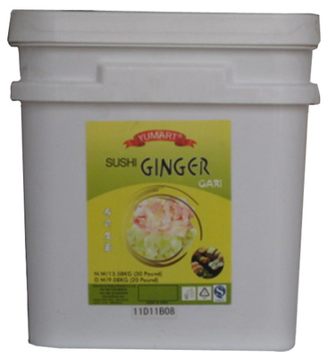 OEM लाल कटा हुआ मसालेदार सुशी अदरक 9.08kg