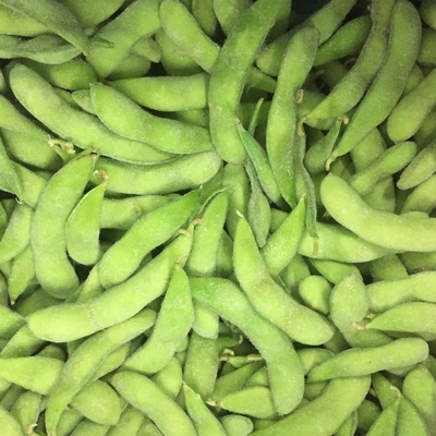 4cm लंबाई जमे हुए Edamame पॉड्स IQF संपूर्ण खाद्य संयंत्र आधारित A ग्रेड